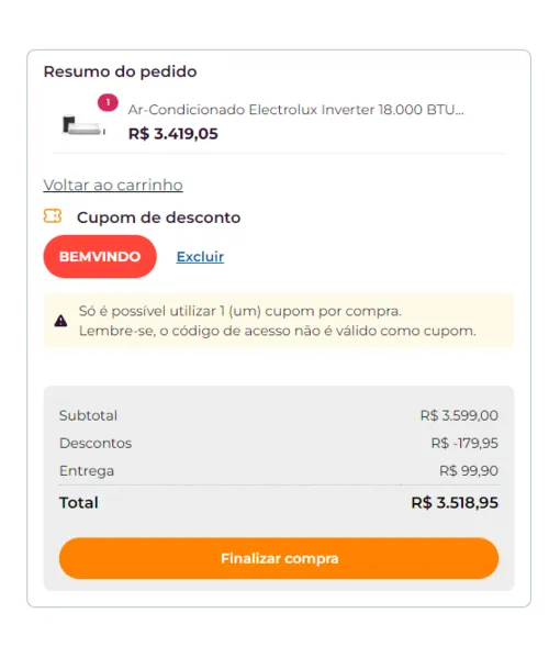 Imagem na descrição da promoção