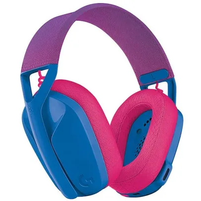 Headset Gamer Sem Fio Logitech G435 Bluetooth e Lightspeed - Azul/Rosa