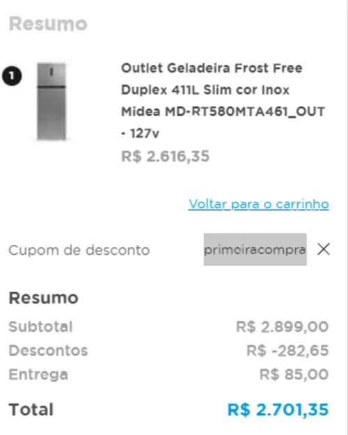 Imagem na descrição da promoção