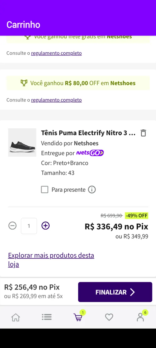 Imagem na descrição da promoção