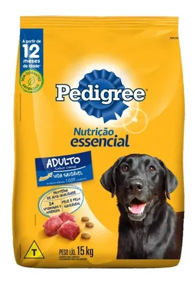 Ração Pedigree Nutrição Essencial Adulto 15kg | R$79