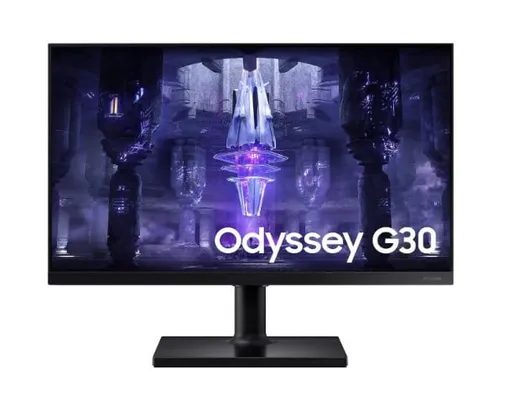 Monitor Gamer Samsung Odyssey G30, 24'' Full HD, 144Hz, 1ms, FreeSync Premium, HDMI/Displayport, Aju