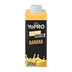 [Prime] 3 YoPRO Bebida Láctea UHT Banana 15g de proteínas 250ml