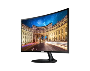 Monitor Curvo Samsung 27 FHD, HDMI, VGA, Freesync, Preto, Série CF390