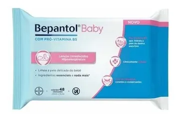 Lenço Umedecido Bepantol Baby Com 48 Unidades