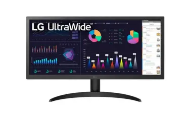 Monitor Gamer LG 26 IPS, Ultra Wide, 75Hz, Full HD, 1ms, FreeSync Premium, HDR 10, 99% sRGB, HDMI, V