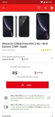 iPhone Xr 128GB Coral IOS12 4G + Wi-fi Câmera 12MP - Apple - R$ 4319