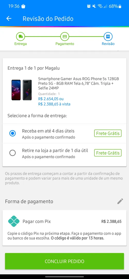 Imagem na descrição da promoção