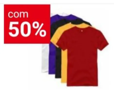 [Americanas - Loja Física] Camisetas MC Basic+ Diversas - R$15