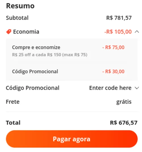 Imagem na descrição da promoção