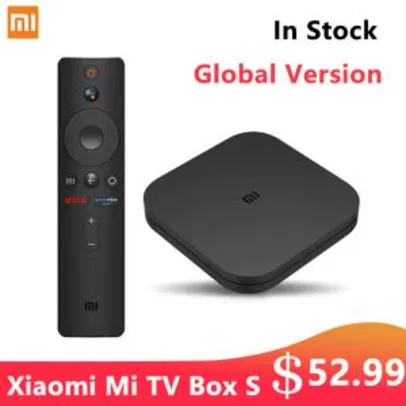 Versão global original Xiaomi Mi TV caixa s 4k | R$218