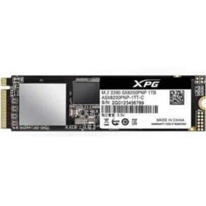 SSD XPG SX8200 Pro, 1TB, M.2 PCIe, NVMe, Leituras: 3500Mb/s e Gravações: 3000Mb/s - R$920