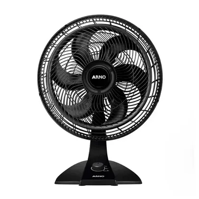 [R$188 Primeira Compra] Ventilador de Mesa Arno 40cm Turbo Power Zone VF42 Preto 127V