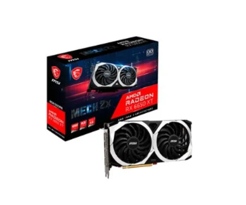 Placa de Vídeo RX 6650 XT MECH 2X 8G OC MSI AMD Radeon, 8GB GDDR6, Free-Sync