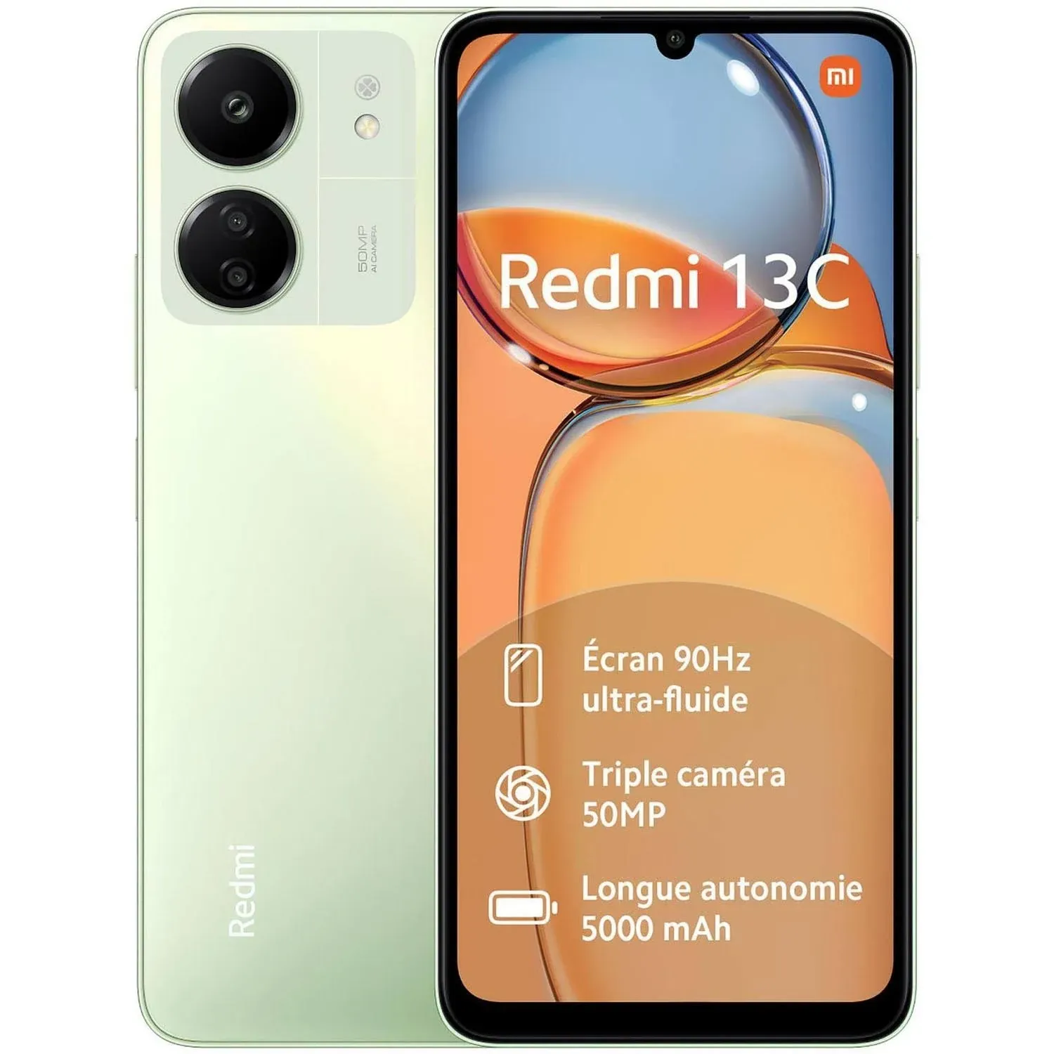 Imagem do produto Smartphone Xiaomi Redmi 13C, 8GB RAM, 256GB, Câmera Tripla De 50MP, Tela HD+ De 6.74, Verde