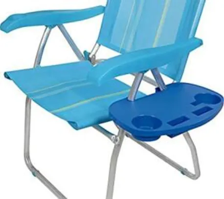 [Prime] Mesa Portátil Para Cadeira De Praia Mor | R$ 17