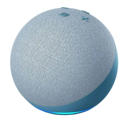 [C.OURO] Echo Dot 4ª Geração Smart Speaker com Alexa Azul - Amazon | R$255