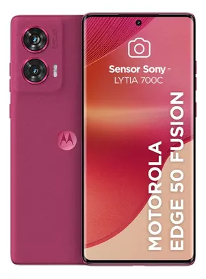 Smartphone Motorola Edge 50 Fusion 5G - 256GB 16GB Ram Boost 50MP Sony AI Camera IP68 NFC - Pink Suede