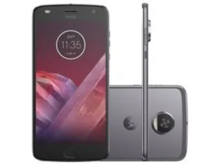 Smartphone Motorola Moto Z2 Play 64GB Platinum - Dual Chip 4G Câm. 12MP + Selfie 5MP Tela 5.5”