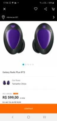 Galaxy Buds Plus BTS (10x SEM JUROS) | R$599