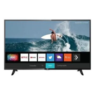 Saindo por R$ 1329: [R$1.286 AME] Smart TV LED AOC 43" Full HD Xmart HDR 43S5295/78G | R$1.329 | Pelando