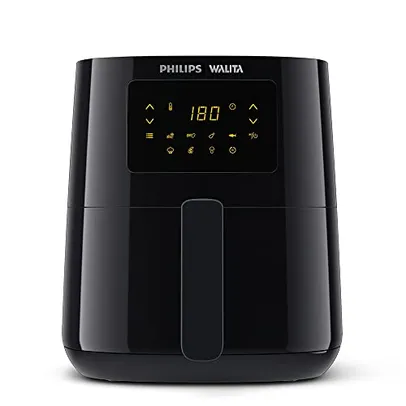 Philips Walita Preta Fritadeira Airfryer Digital Série 3000, 4.1L de capacidade, Garantia internacional de dois anos, 220V, 1400W (RI9252/90)