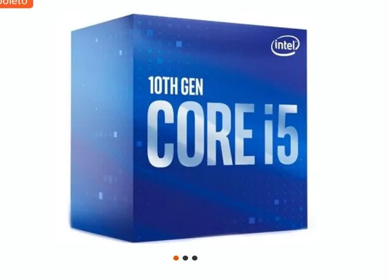 Processador Intel Core i5-10400, Cache 12MB, 2.9GHz (4.3GHz Max Turbo), LGA 1200 | R$1290