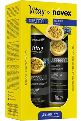 Shampoo E Condicionador Vitay Superfood Maracujá E Mirtilo