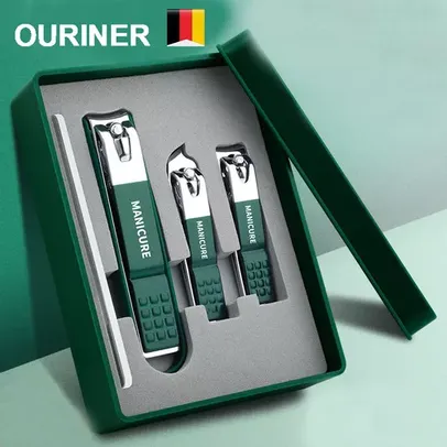 [C. Nova R$7 ] Ouriner Conjunto Alemão de corte e finalização de unhas 