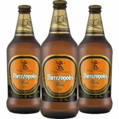 Kit com 3 Cervejas de Trigo Puro Malte Therezópolis Weiss 600ml - R$ 25
