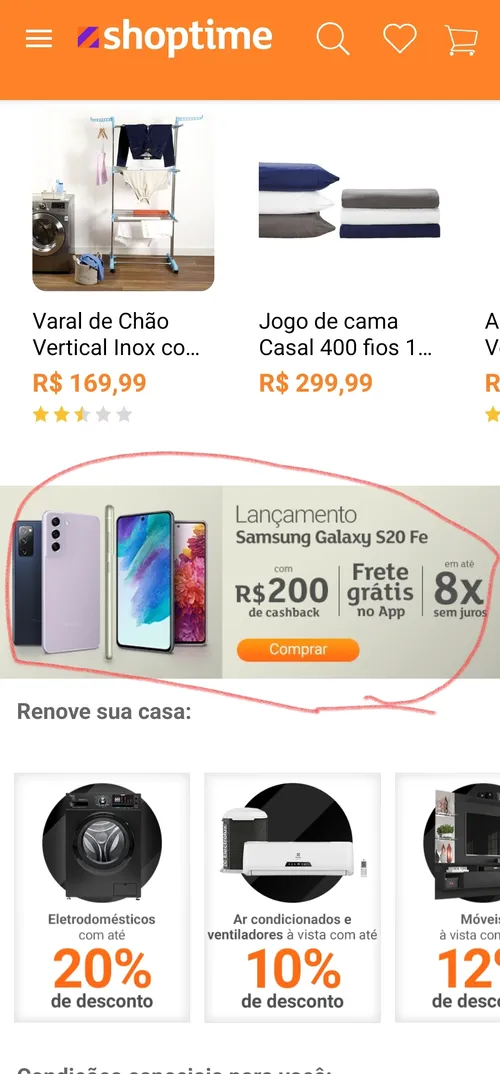 Imagem na descrição da promoção