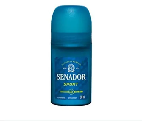 Desodorante Roll on Senador Sport de 60Ml., Senador | R$3,3