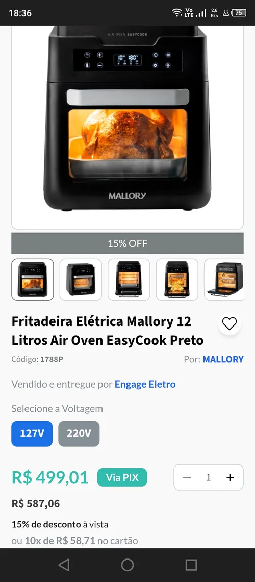 Imagem na descrição da promoção