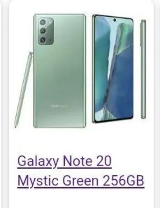 [usuários selecionados] Samsung Galaxy Note 20 256gb R$ 3.599