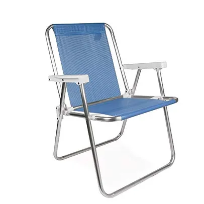 [Prime] Cadeira Alta Alumínio, Azul
