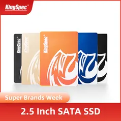 [Primeira compra] KingSpec com Disco SSD HDD 2,5 HDD 256GB SSD HDD SATA | R$106