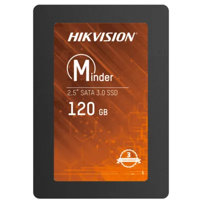 SSD Hikvision Minder, 120GB, Sata III, Leitura 460MBs e Gravação 360MBs, HS-SSD-Minder(S)/120G