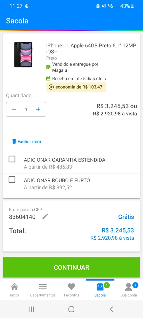 Imagem na descrição da promoção