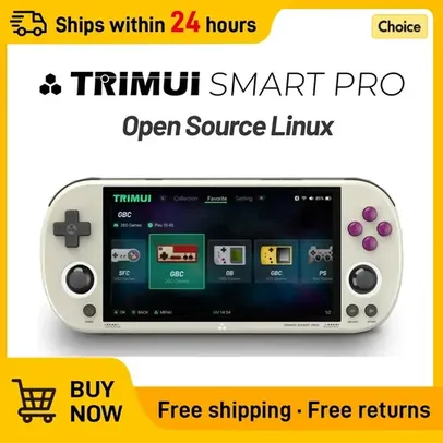 [GPay R$ 306/Taxas Incluídas] Console de Videogame Retrô Portátil Trimui Smart Pro