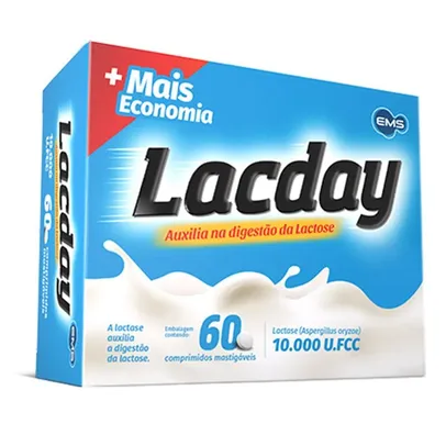 Lacday Com 60 Comprimidos Mastigáveis