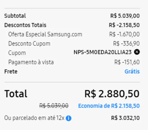 Imagem na descrição da promoção