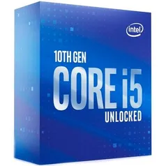 Processador Intel Core i5-10600K, Cache 12MB, 4.1GHz (4.8GHz Max Turbo), LGA 1200 | R$1377