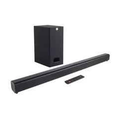 Soundbar JBL SB130 de 2.1 canais e subwoofer com fio Bluetooth Dolby digital 55 W | R$799