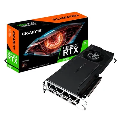 Placa de Video Gigabyte GeForce RTX 3080 Turbo, LHR, 10GB, GDDR6X, 320-bit, GV-N3080TURBO-10GD-REV2.