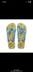 [APP] Havaianas Simpsons Branco/Turquesa/Branco - R$24