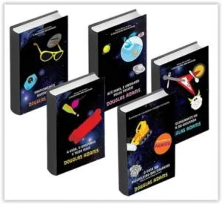 Saindo por R$ 21: [Submarino] Kit Livros - Coleção O Guia do Mochileiro das Galáxias - Edição Econômica (5 Volumes) por R$ 21 | Pelando