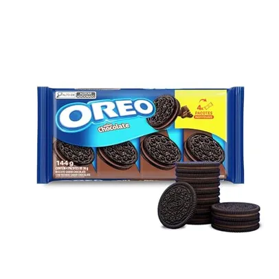 Biscoito Recheado Oreo Chocolate Multipack 144g