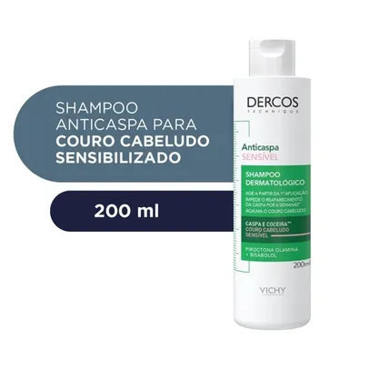 (AME 51,03) Shampoo Anticaspa para Couro Sensível Vichy Dercos - 200ml