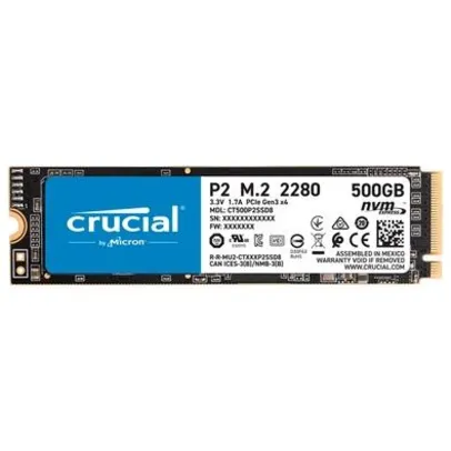 [APP] SSD Crucial P2, 500GB, M.2 NVMe, L: 2300Mb/s, G: 940Mb/s