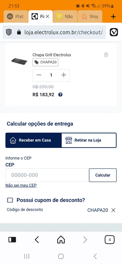 Imagem na descrição da promoção